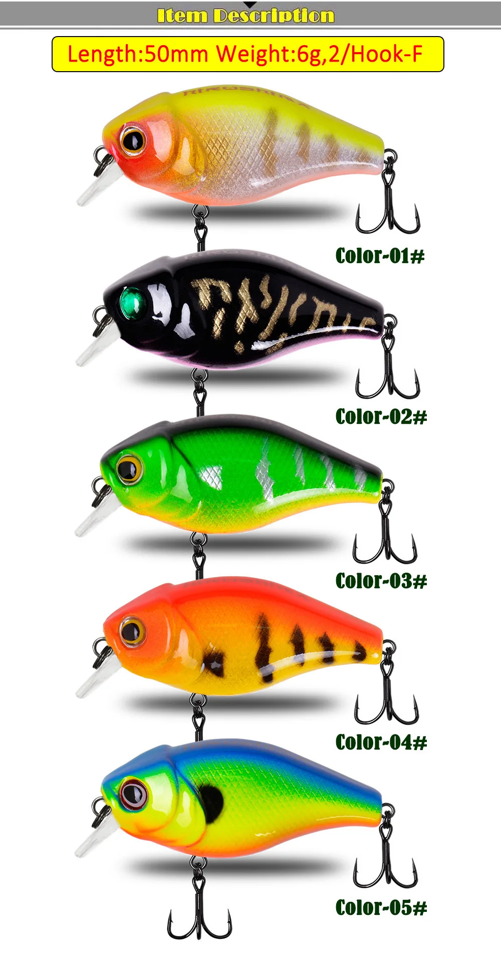 Lure Freshwater Fat Minnow 50mm 6g Plastic None - view 7