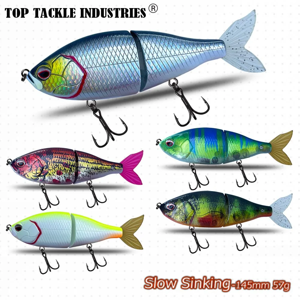 Lure Multi segment Swimbait Slow sinking Stainless Steel None - view 7