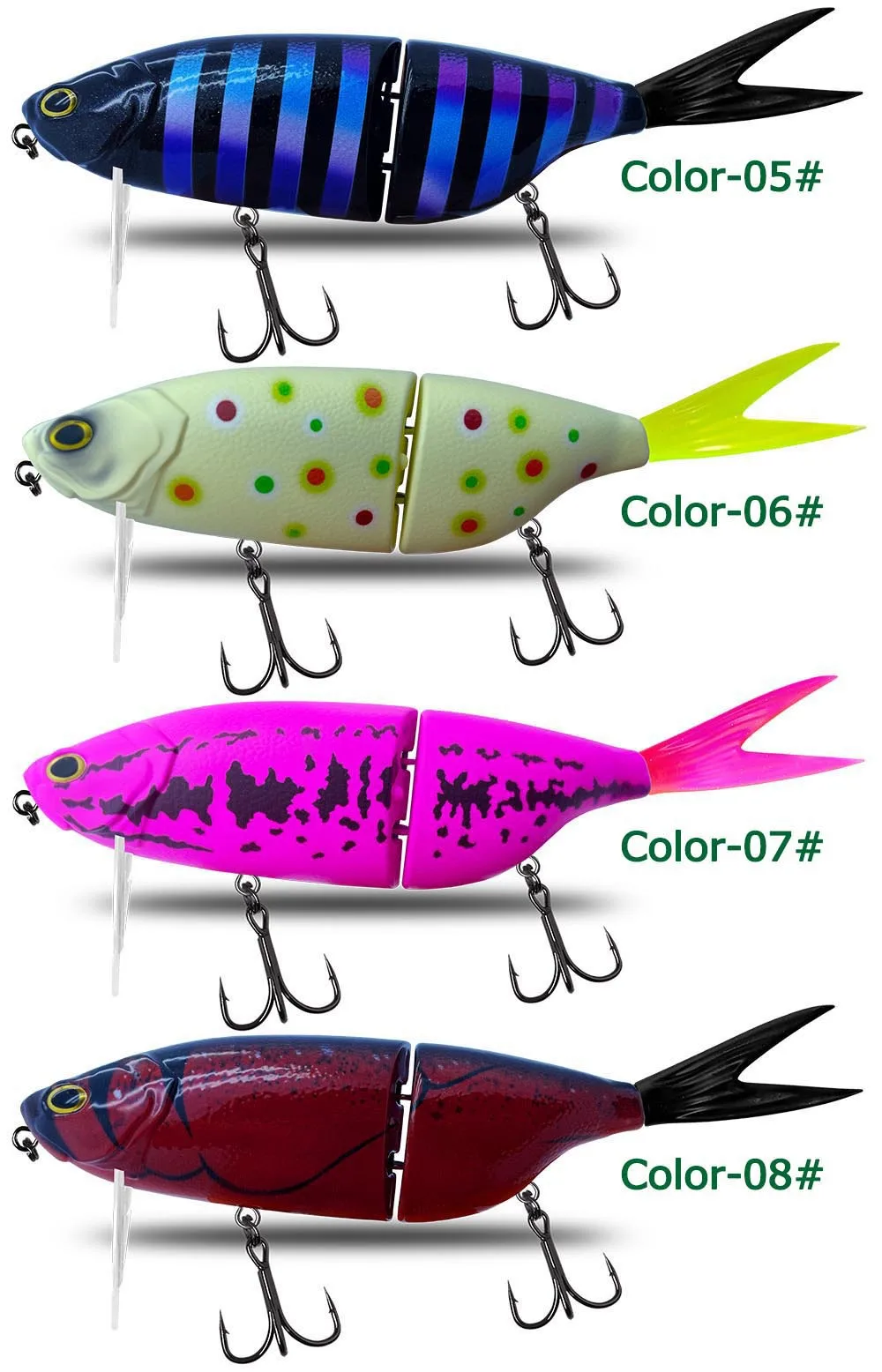 Fishing Tackle Multi segment Swimbait Floating Stainless Steel None - view 9