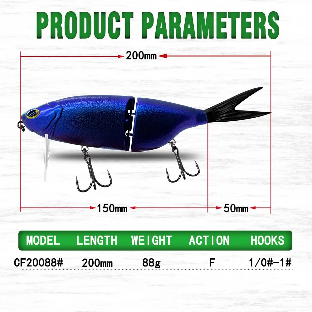 Fishing Tackle Multi segment Swimbait Floating Stainless Steel None - view 12