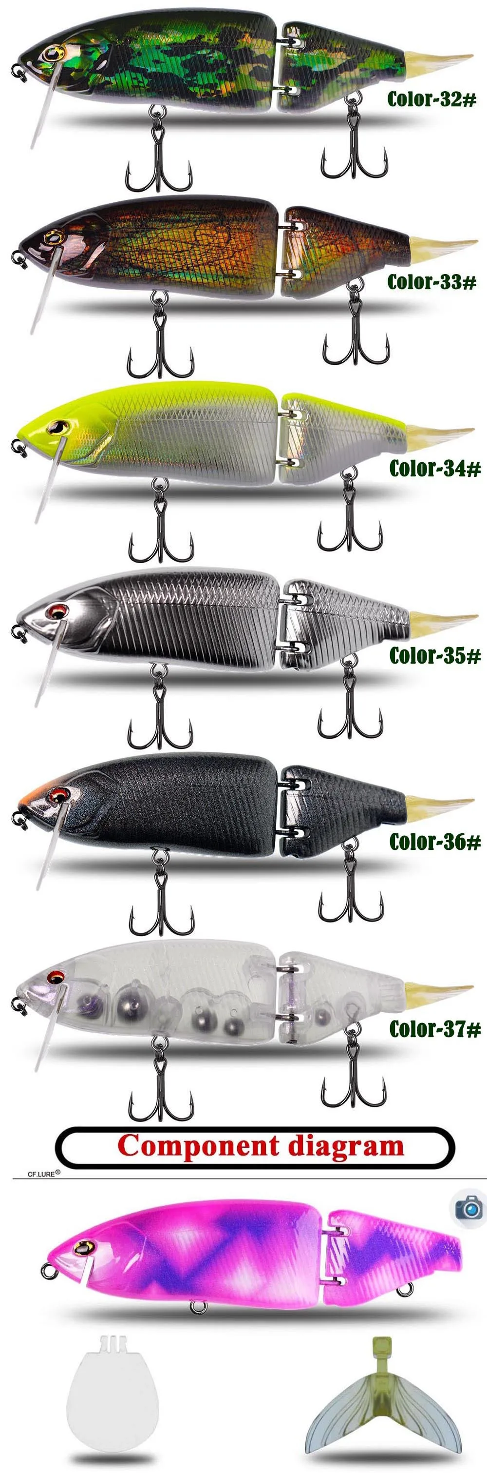 Lure Bait Floating Swimbait 165mm 60g Stainless Steel None - view 5