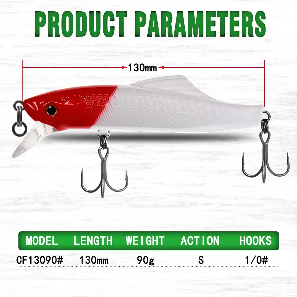 Lure Sinking Minnow 130mm 90g Sea Stainless Steel None - view 10