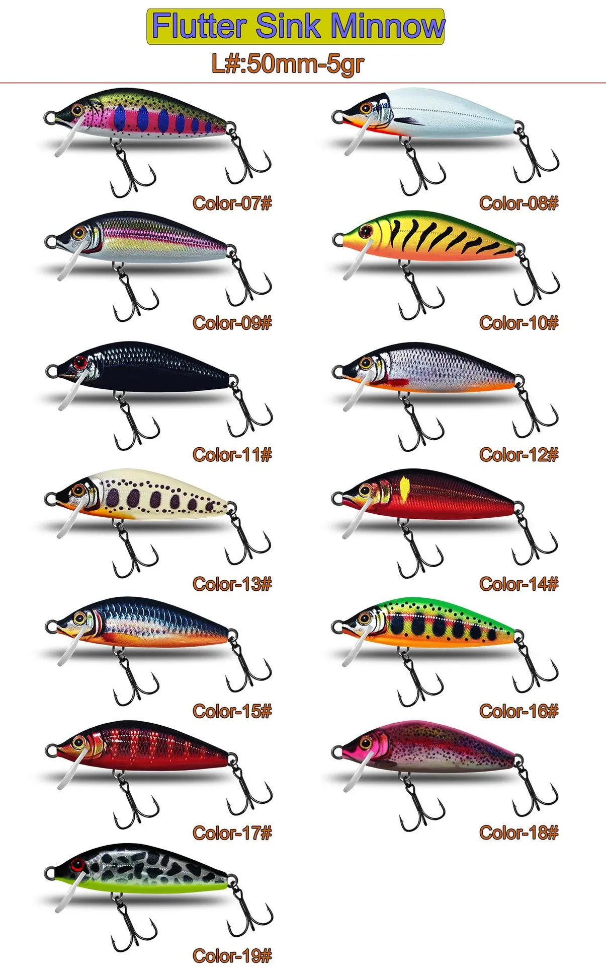 CHEERY Lure Twitching Sinking Minnow Artificial Plastic None - view 7