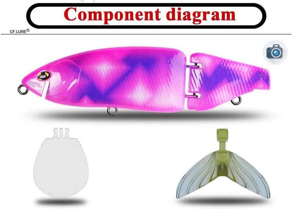 Artificial Hard Bait Lure Plastic Floating Plastic None - view 5