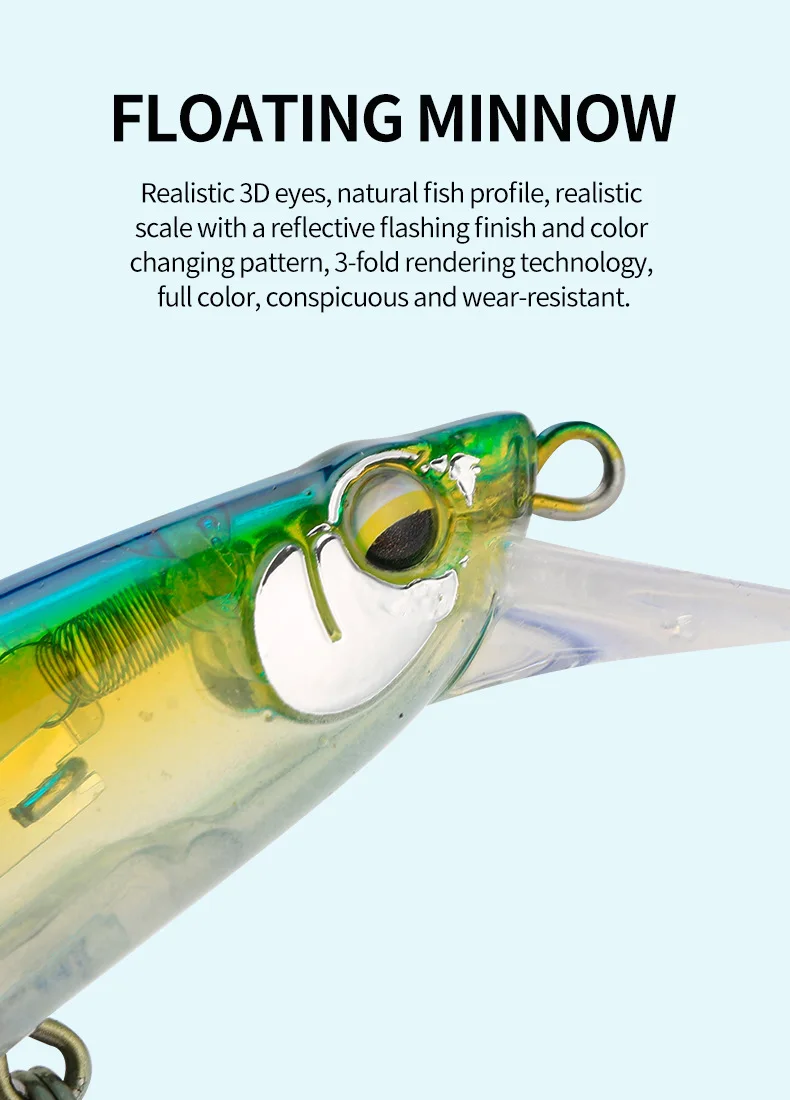Cheery 13cm 18 5g Floating Water Plastic Minnow Lure - view 8
