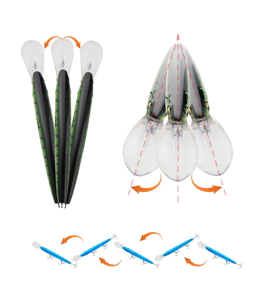 Cheery Lure Bionic Long Tongue Plate Plastic Lure Kit - view 12