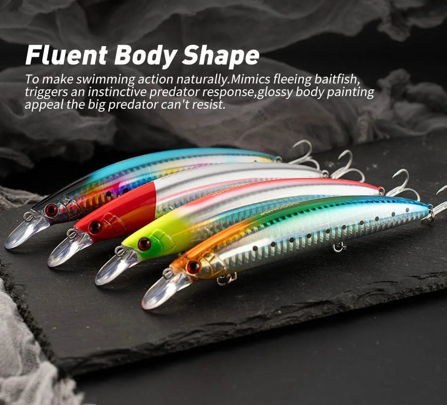 Cheery Mino Lure 13cm 23g Bionic ABS Multi-Species Lure - view 12