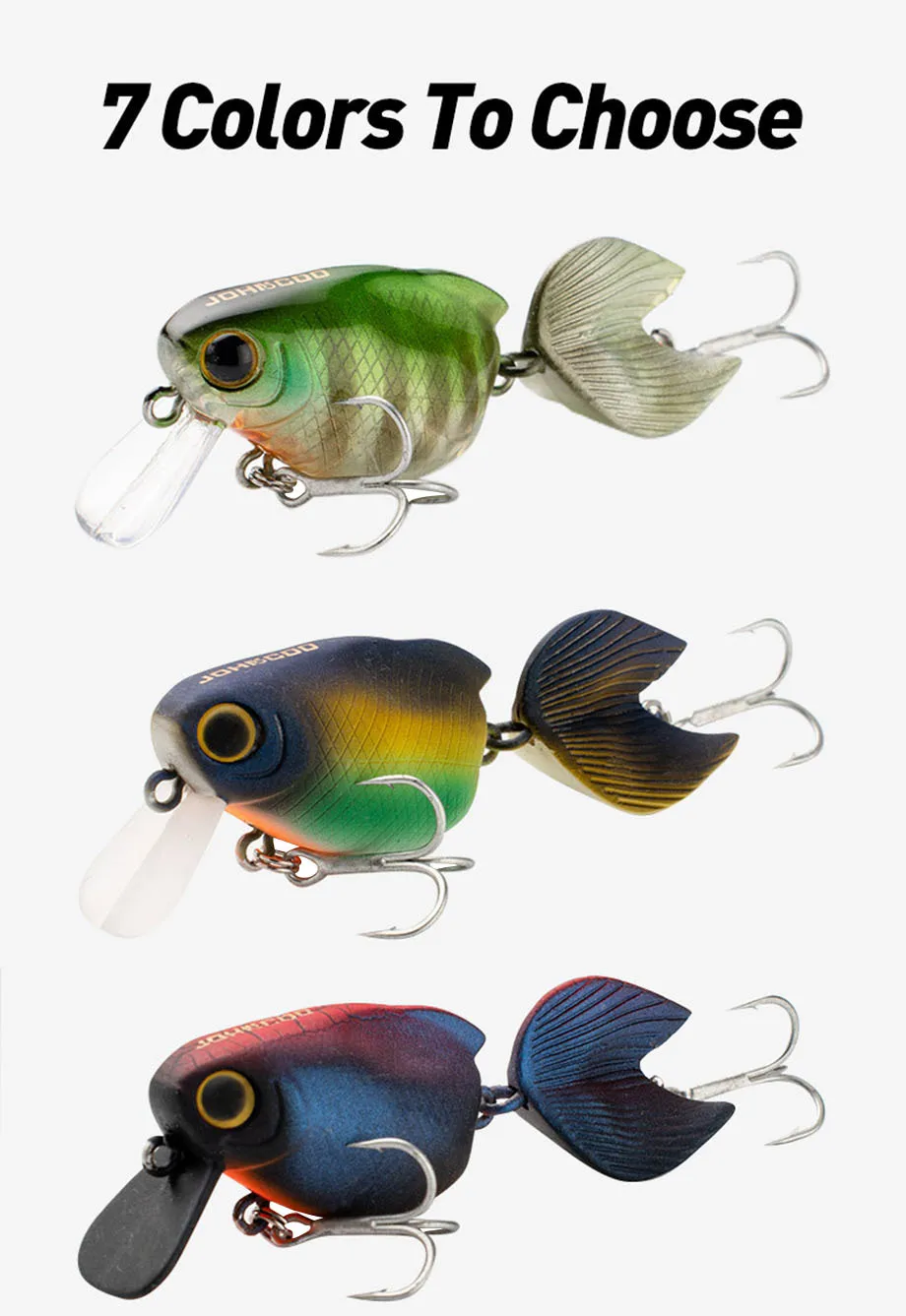 Cheery 5 5cm 7 5g Crank ABS Crankbait - view 15