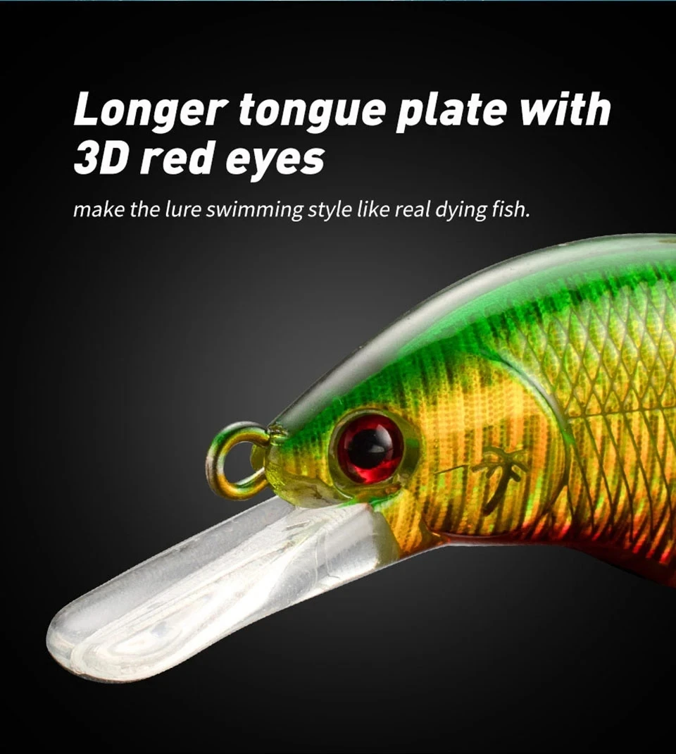 Cheery Sinking Fishing Lure 51 3mm ABS Plastic Minnow Lure - view 7