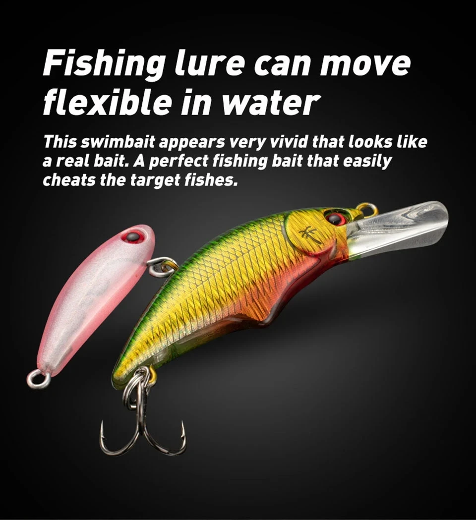 Cheery Sinking Fishing Lure 51 3mm ABS Plastic Minnow Lure - view 9