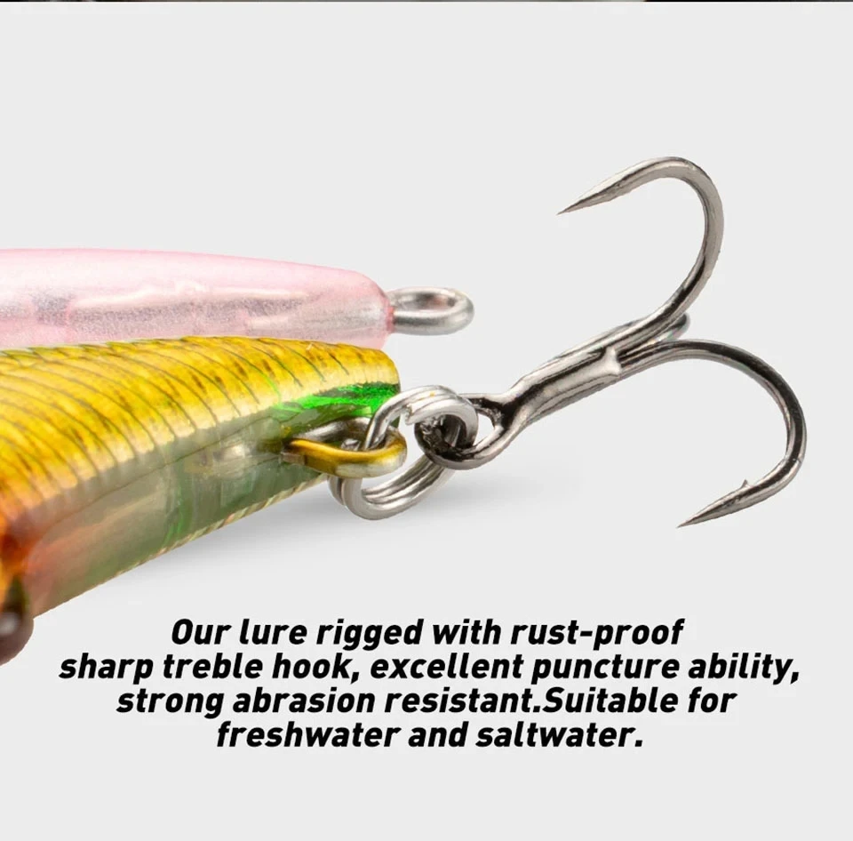 Cheery Sinking Fishing Lure 51 3mm ABS Plastic Minnow Lure - view 10