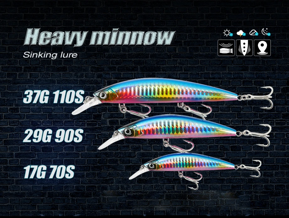 Sinking Lure for Saltwater Fishing 90mm ABS Plastic Hard Lure - view 2