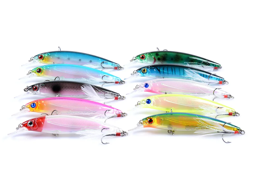 Luya Bait Laser Set Throwing Feather ABS Hard Lure - view 8