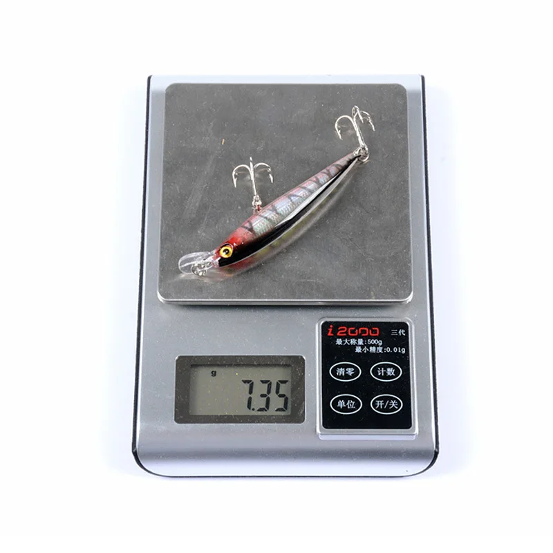 9cm 7 3g Minnow Hard Fishing ABS, Metal, Plastic Minnow Lure - view 9