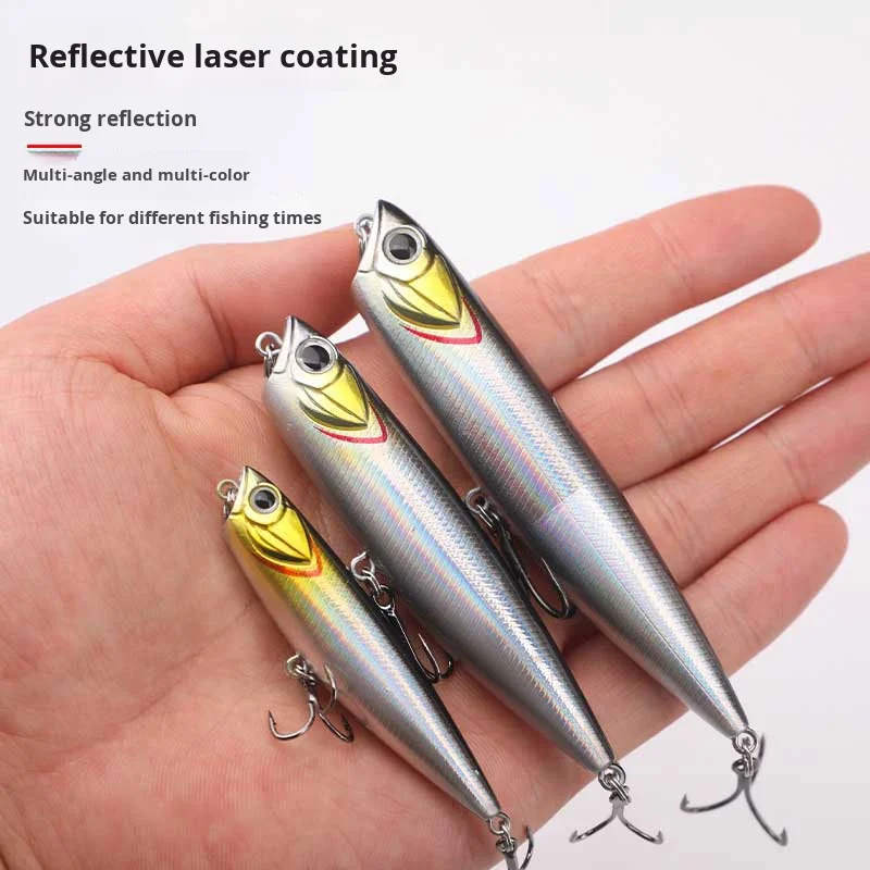 Long Cast Floating Pencil Minnow Lua ABS Lure Accessories - view 2