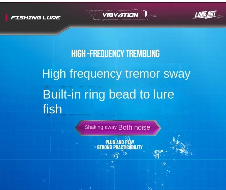Cheery 65mm 75mm Bionic Vibs Double Various, ABS Hard Lure, Lipless Crankbait - view 10