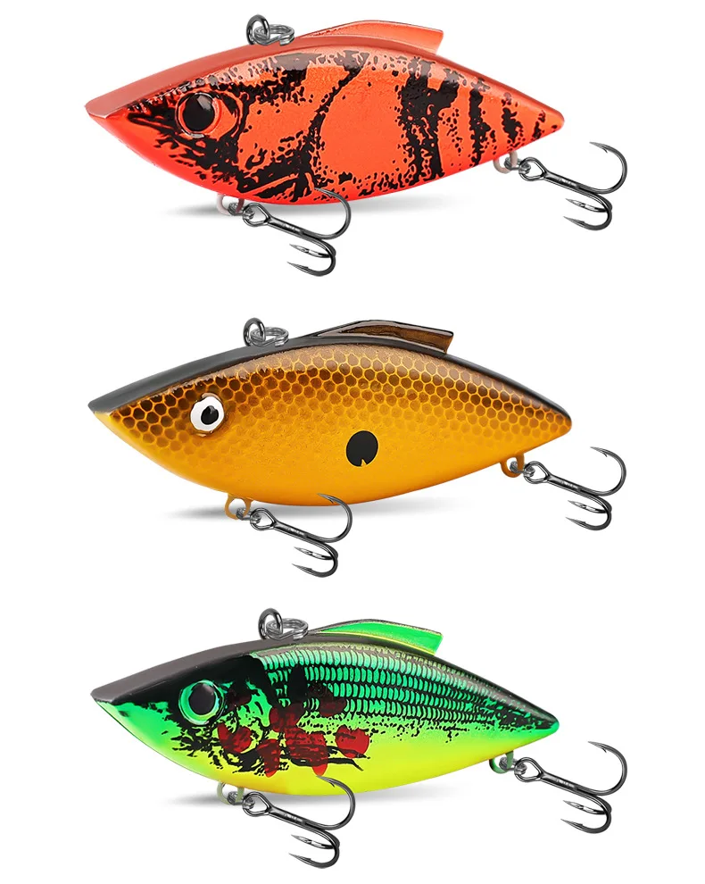 Cheery 65mm 75mm Bionic Vibs Double Various, ABS Hard Lure, Lipless Crankbait - view 18