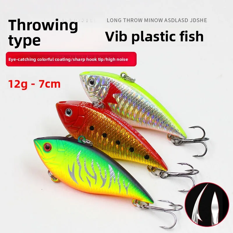 Effective 7cm 12g Long Cast Vibration ABS Lure Accessories - view 5