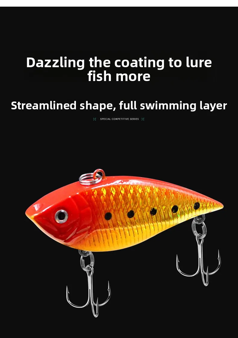 Effective 7cm 12g Long Cast Vibration ABS Lure Accessories - view 11