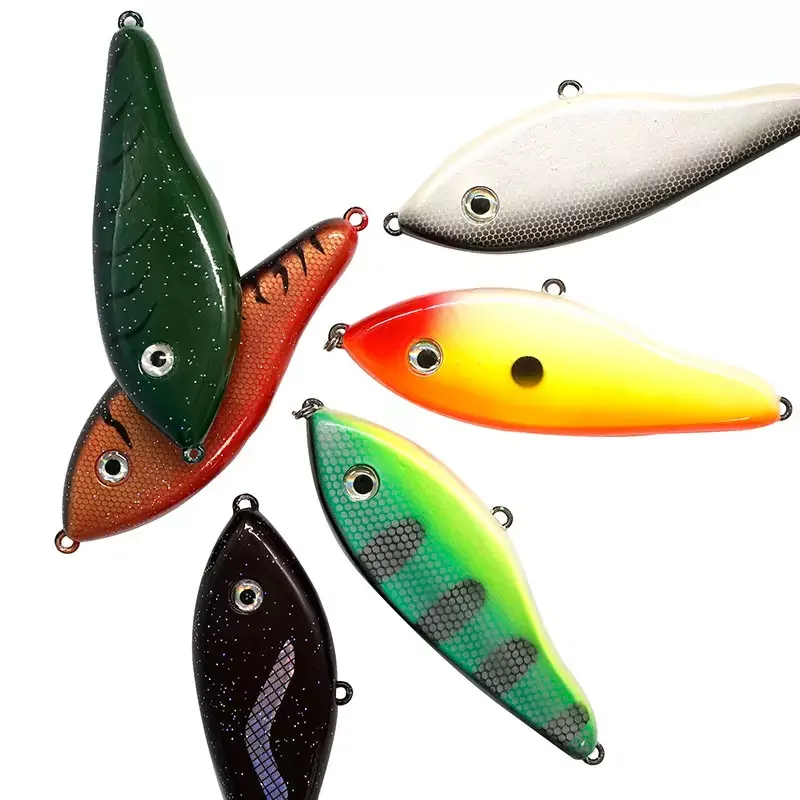 Minnow Lure 5inches 75g Hard VIB Wooden Lure Accessories - view 7