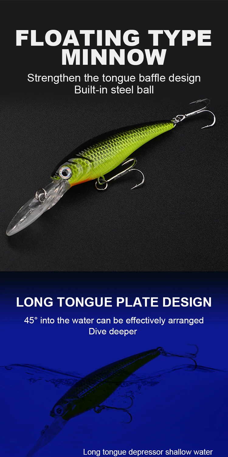 Lure Long Tongue Plate 6 5g Silicone Jerkbait - view 7