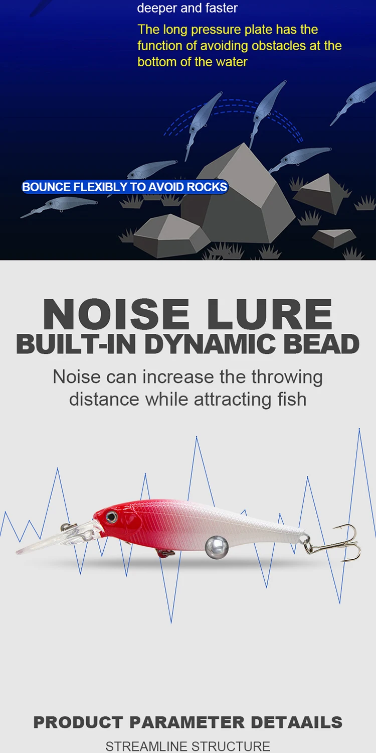 Lure Long Tongue Plate 6 5g Silicone Jerkbait - view 8