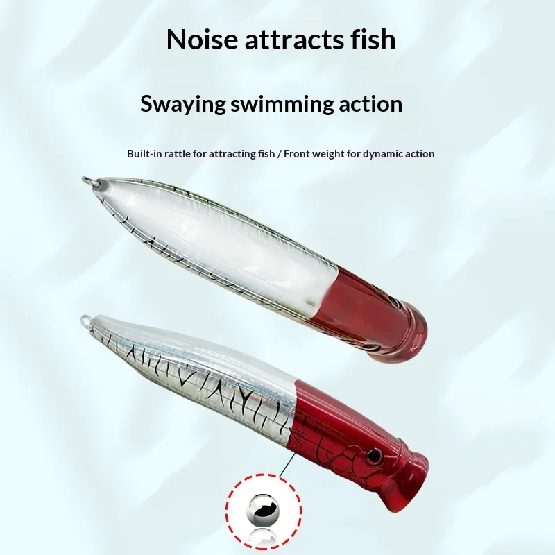 Factory Wholesale Stainless Steel Popper Lure Stainless Steel Lure fishing - view 3