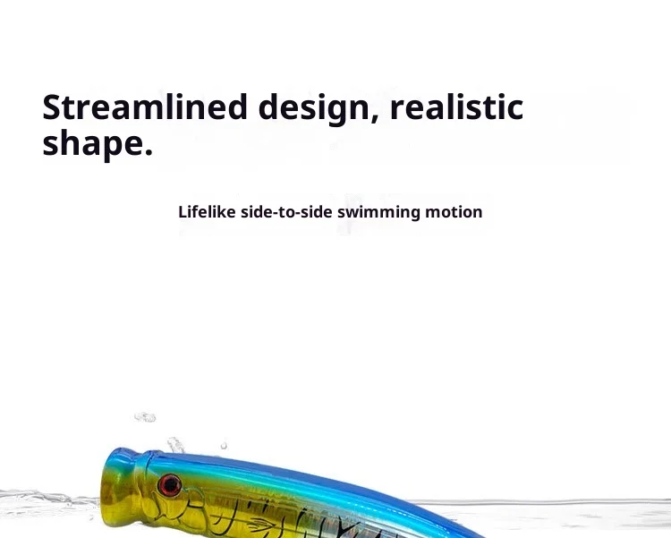 Factory Wholesale Stainless Steel Popper Lure Stainless Steel Lure fishing - view 7