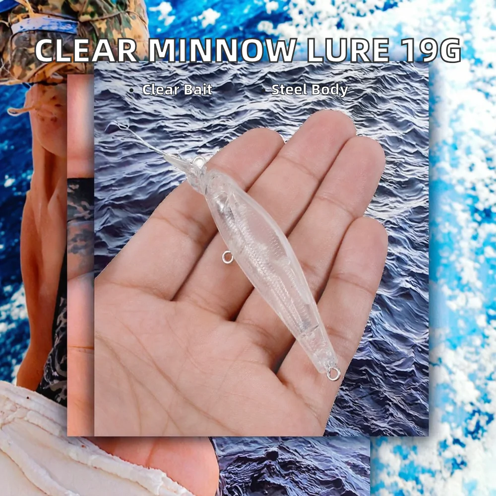 Wholesale Blank Transparent Lure Body 15 Stainless Steel Various - view 2