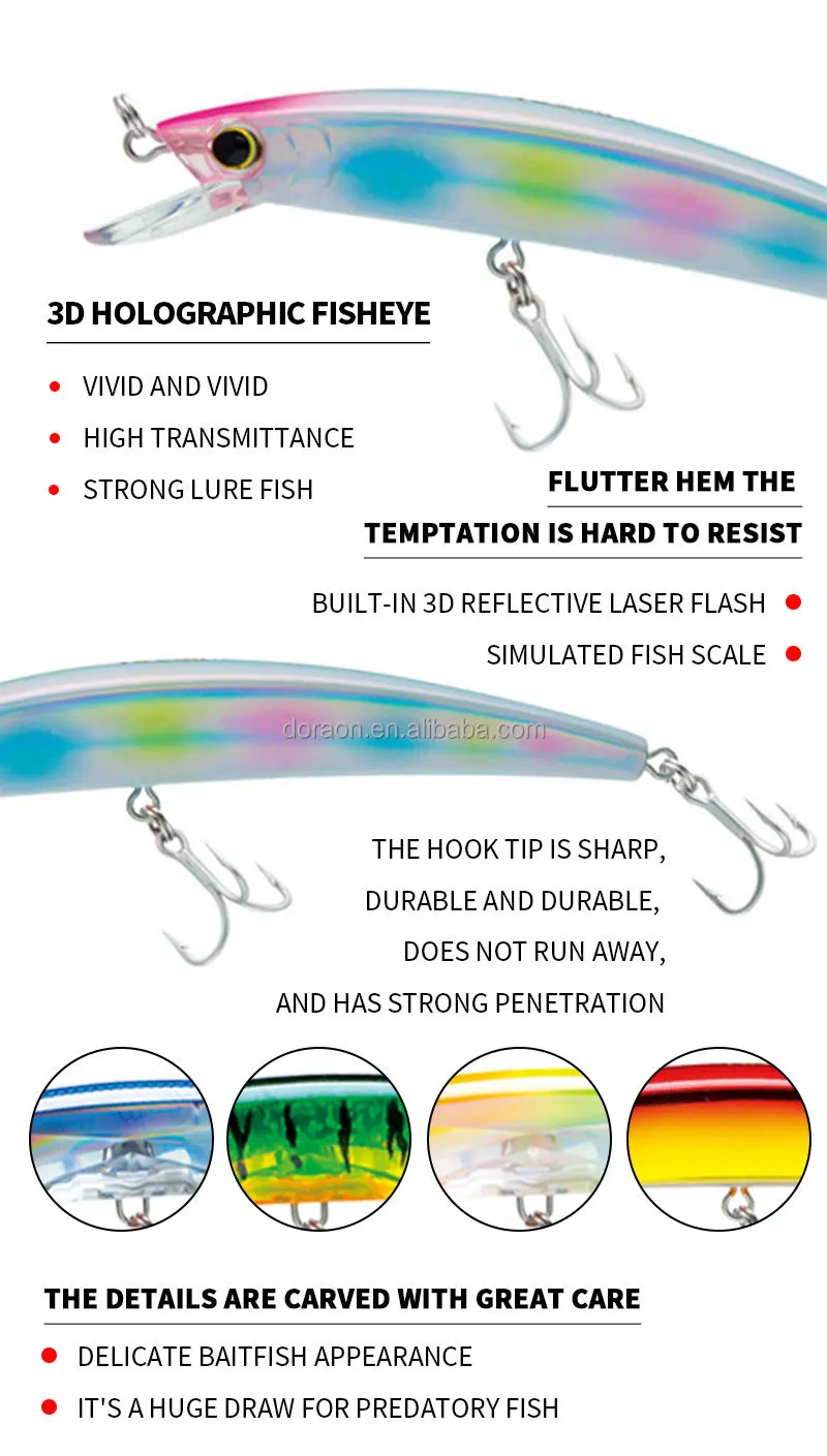 CHEERY 3D Crystal Minnow 11cm 16g ABSPlastic Various - view 10