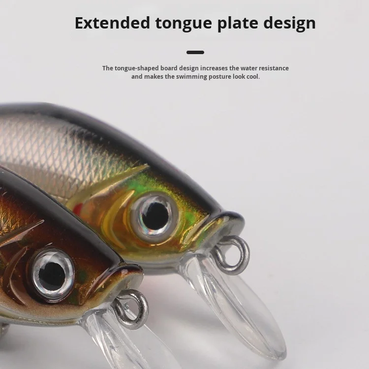 Mini Silver Single Hook Artificial Hard Plastic Lure Accessories - view 3