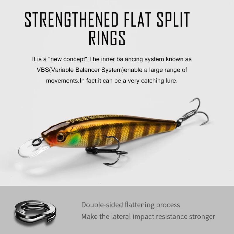 Cheery for Bearking Tungsten Balls Casting ABS, ABSPlastic Minnow Lure - view 3