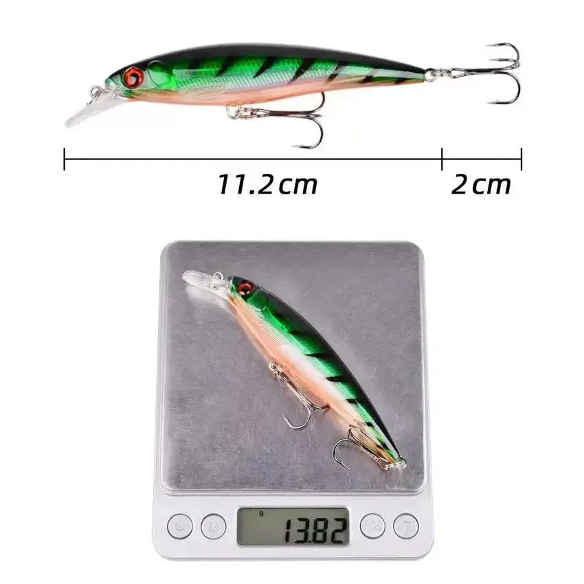 CHEERY 11cm 13g Multicolor Artificial Wobbler ABS Minnow Lure - view 8