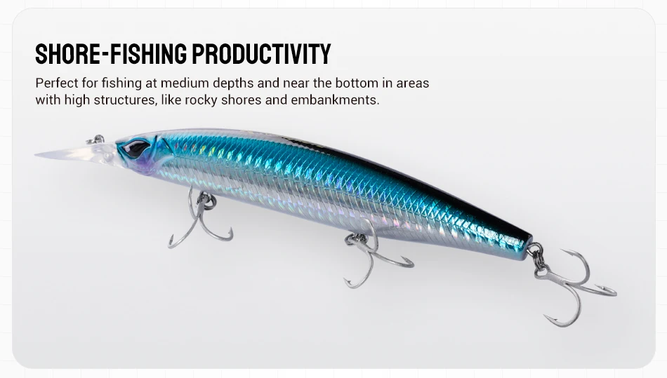 CHEERY Fishing Wholesale 125mm 26g Sinking Stainless Steel, ABS Multi-Species Lure - view 11