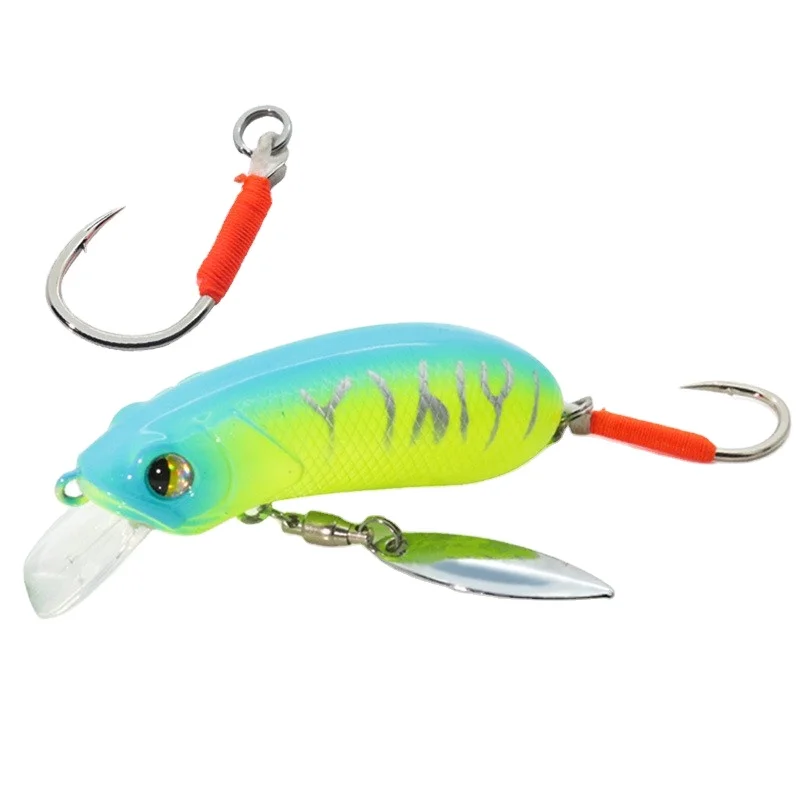 Crankbait Spinner Spoon Lure Single Hook ABS None - view 2