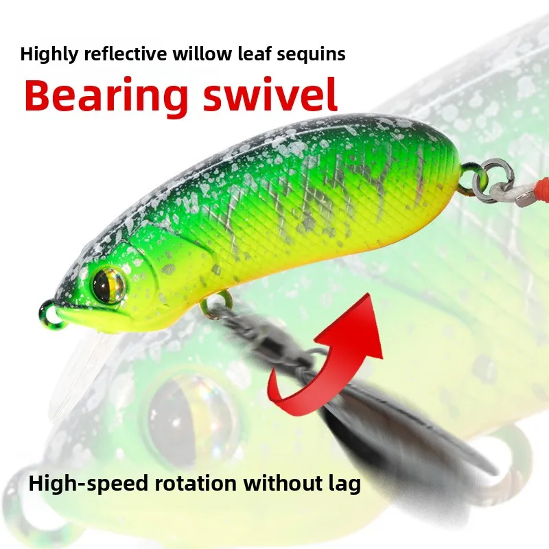 Crankbait Spinner Spoon Lure Single Hook ABS None - view 5