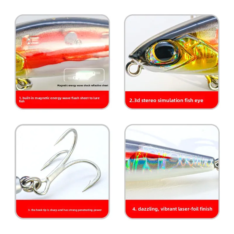 Flash FD Magnetic Energy Reflective Lure Stainless Steel None - view 4