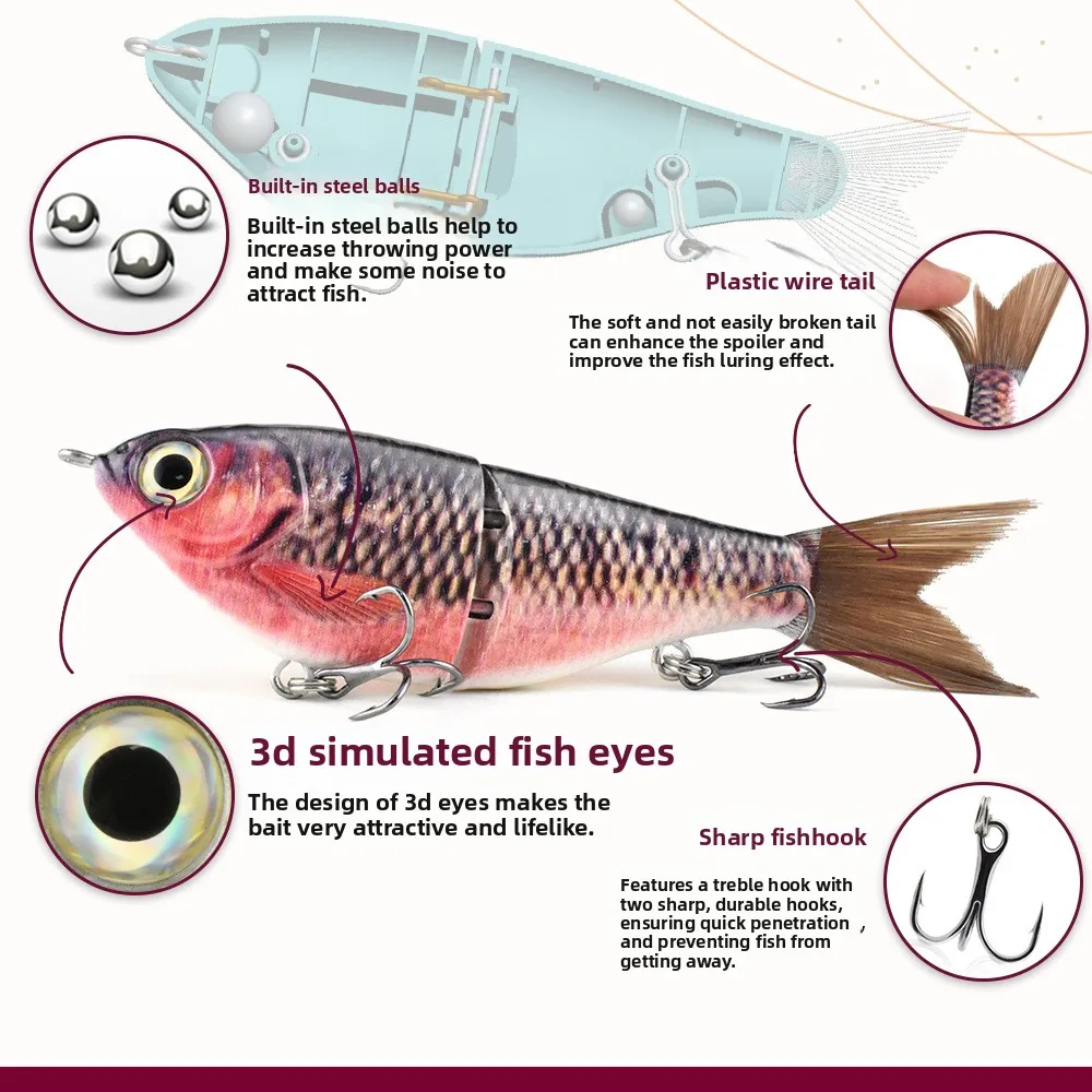 120mm 175g ABS Plastic Live Bait ABS None - view 2