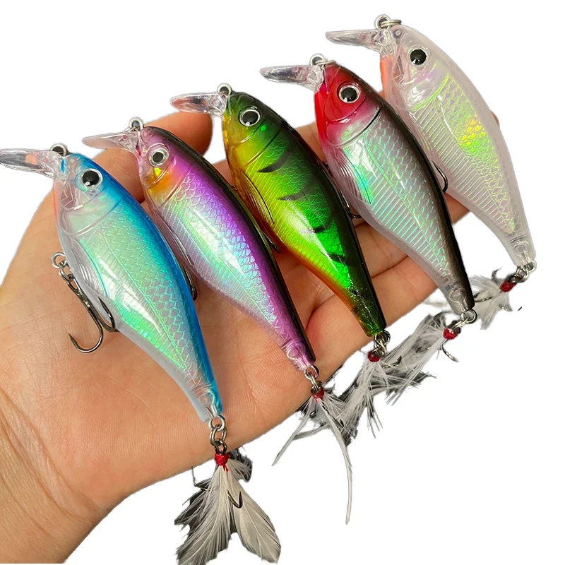 8 5cm 12 3g Minnow Fishing PVC Lure Kit - view 2