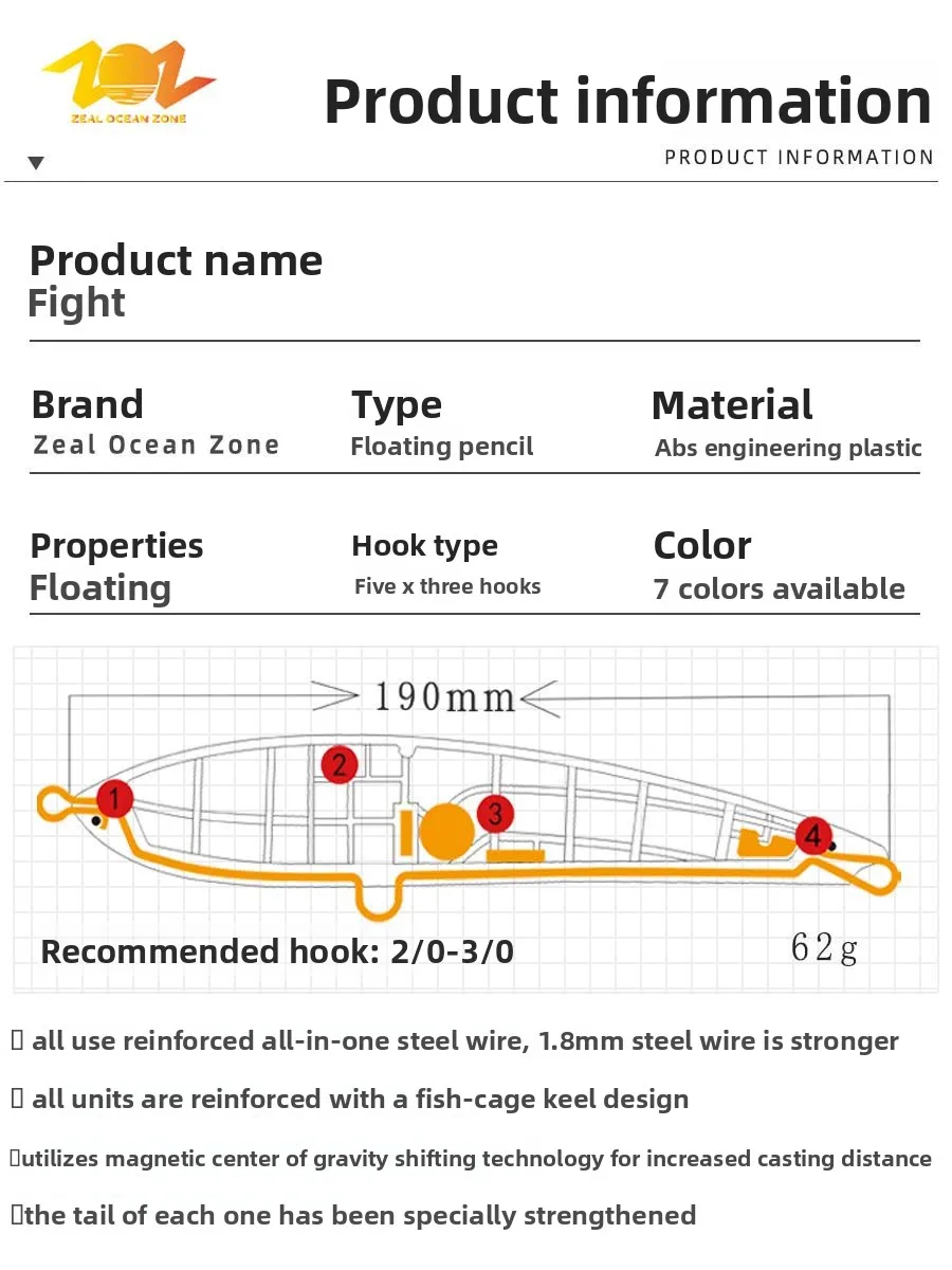 Stainless Steel Floating Water Pencil Sea Stainless Steel Various - view 3