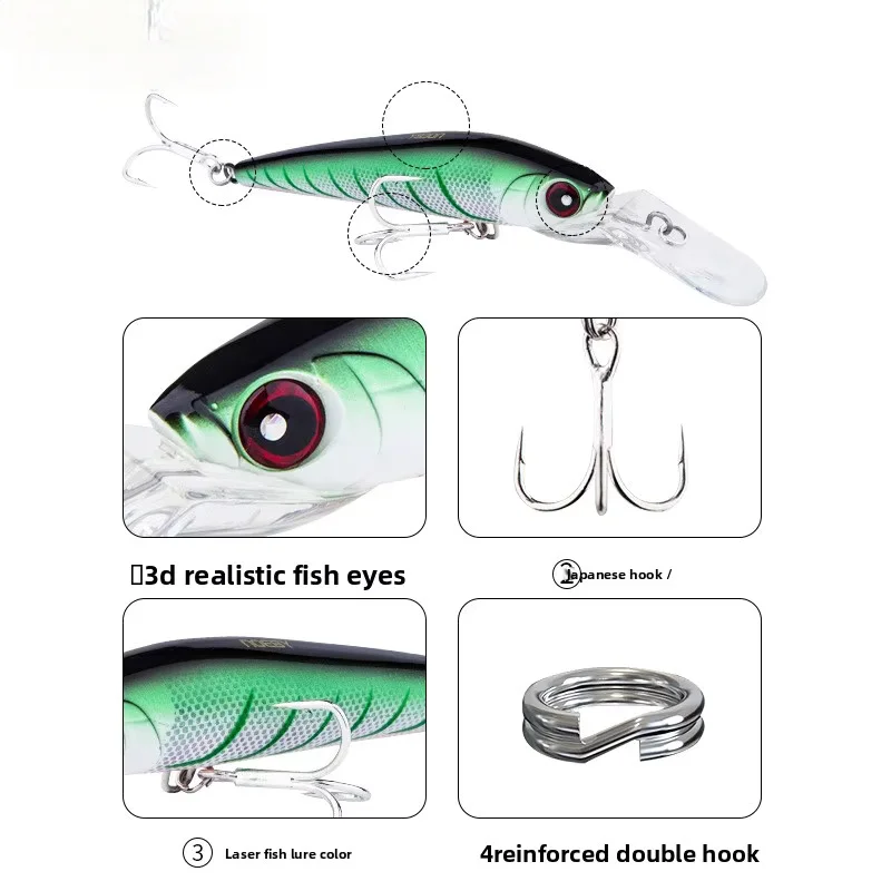 Daino Bait Luya Deep Sea Towing Stainless Steel Lure - view 4