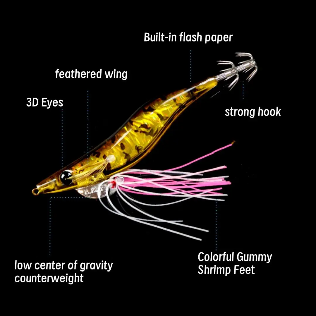 CHEERY New Squid Jig 92mm 11g ABS Various - view 7