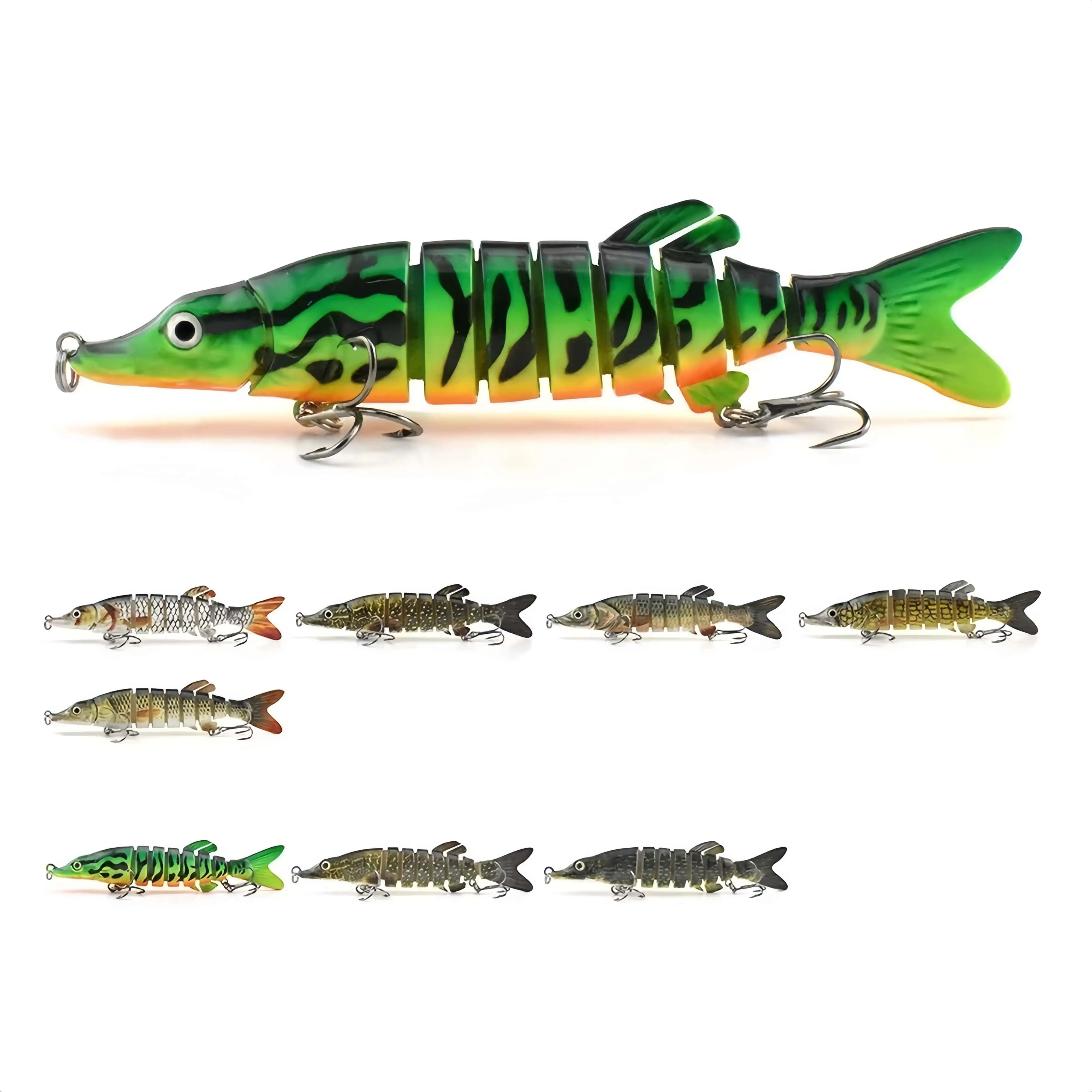 CHEERY Eight Section Pike Barracuda 130mm ABS Hard Lure - view 7