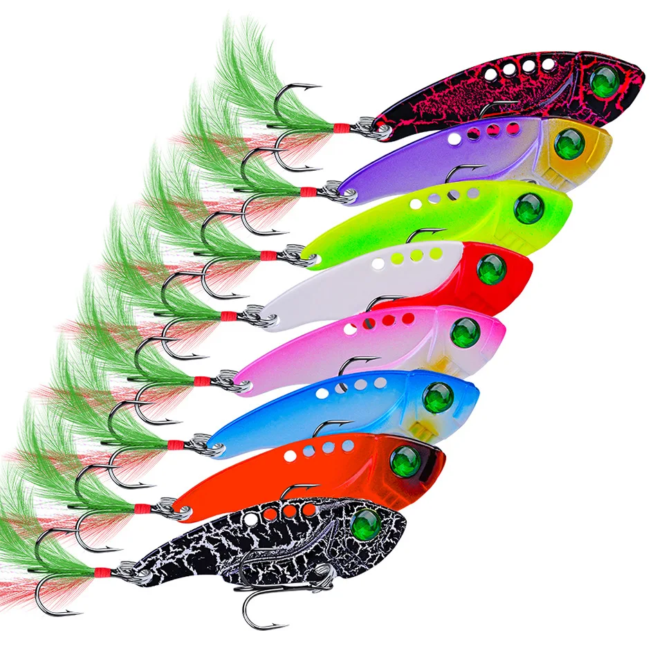 CHEERY 55mm 11gram Sink Vib Fishing Metal Lipless Crankbait - view 2