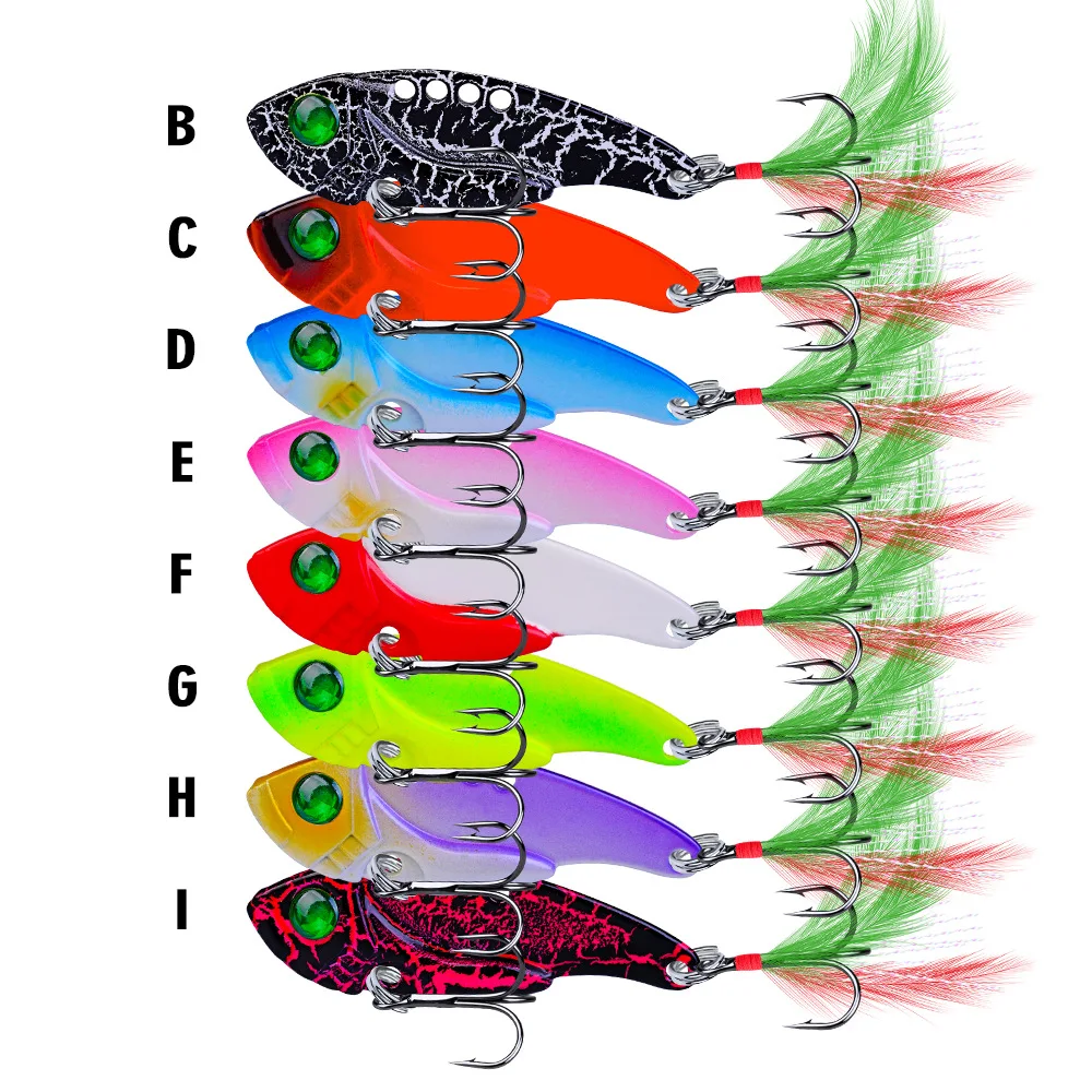 CHEERY 55mm 11gram Sink Vib Fishing Metal Lipless Crankbait - view 4