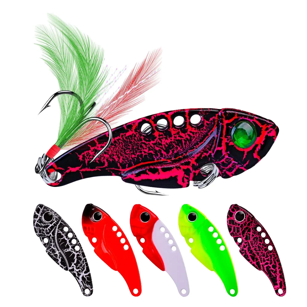 CHEERY 55mm 11gram Sink Vib Fishing Metal Lipless Crankbait - view 7