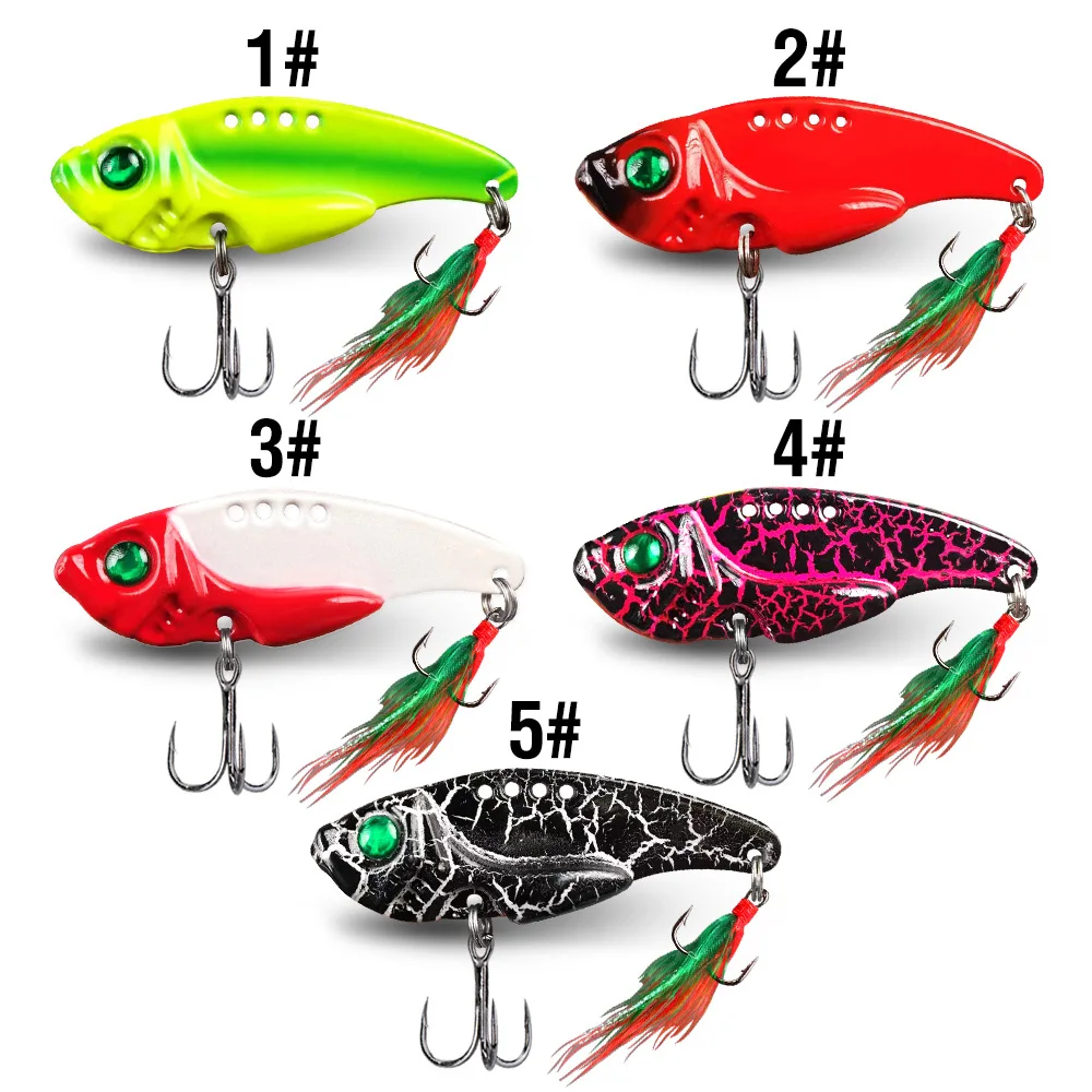 CHEERY 55mm 11gram Sink Vib Fishing Metal Lipless Crankbait - view 10