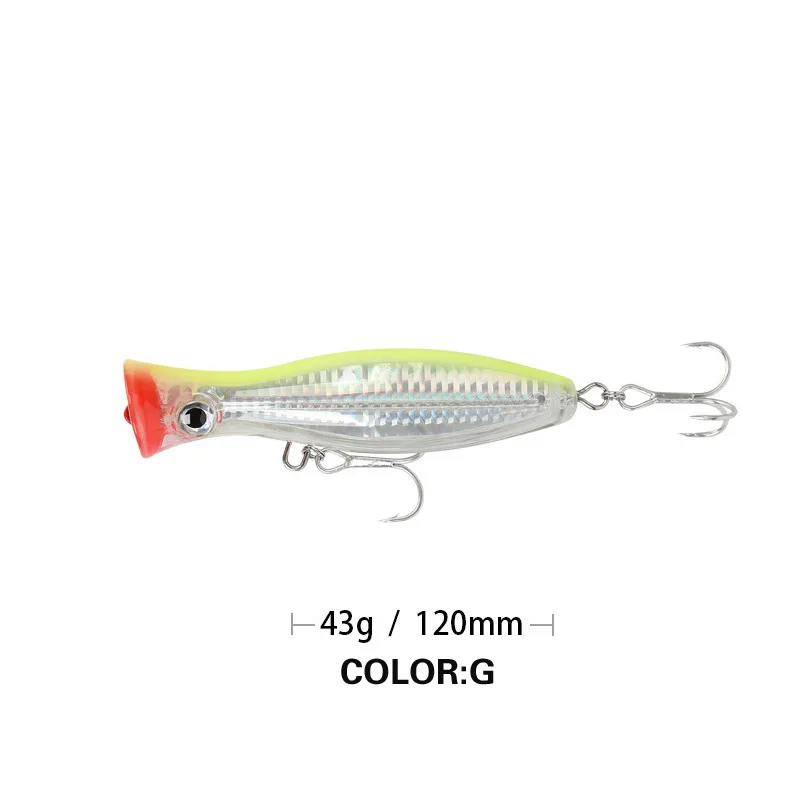 CHEERY Angle for 12cm 43g 8 ABS, Plastic Popper Lure - view 4