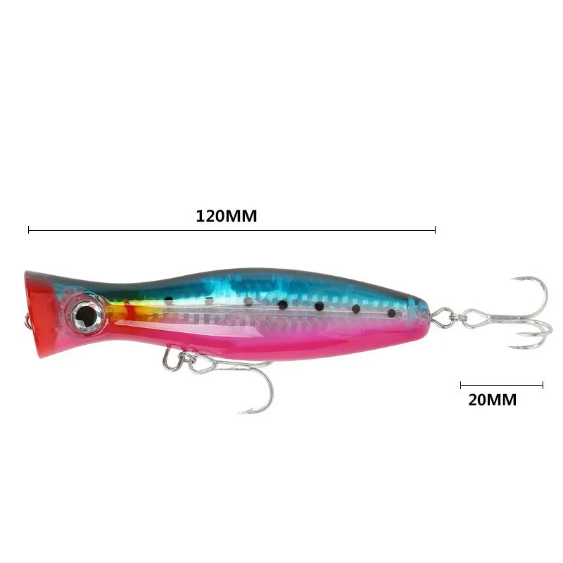 CHEERY Angle for 12cm 43g 8 ABS, Plastic Popper Lure - view 11