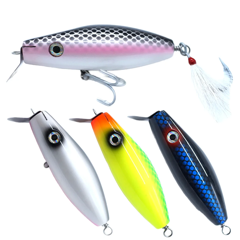 Customizable Wooden Minnow Lure With Metal